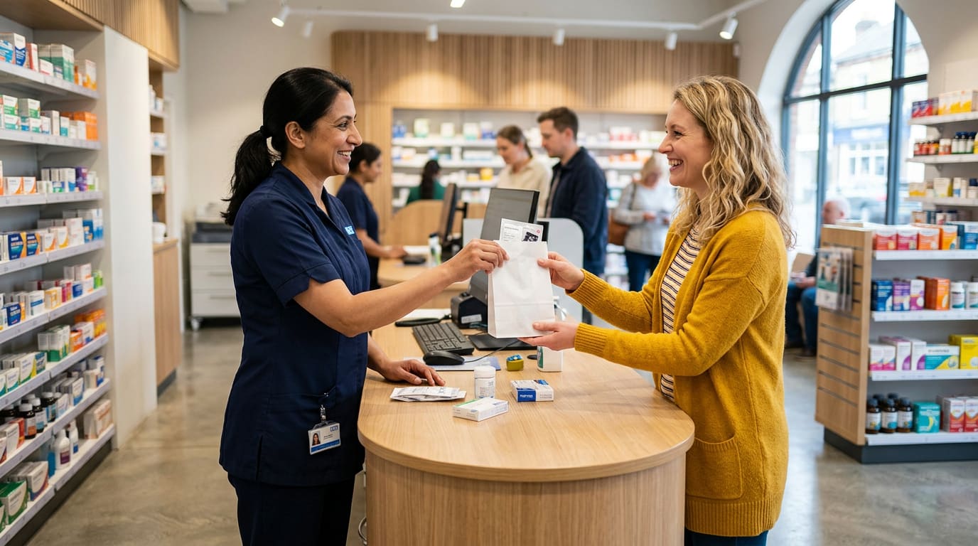 Pharmacist at Chesters Pharmacy ready to help